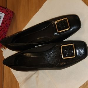 Tory Burch Georgia Pump 35 MM Leather Perfect Black 006 8.5M